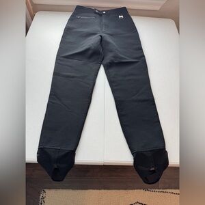 Black Stirrup Subello Ski Leggings with Stirrups